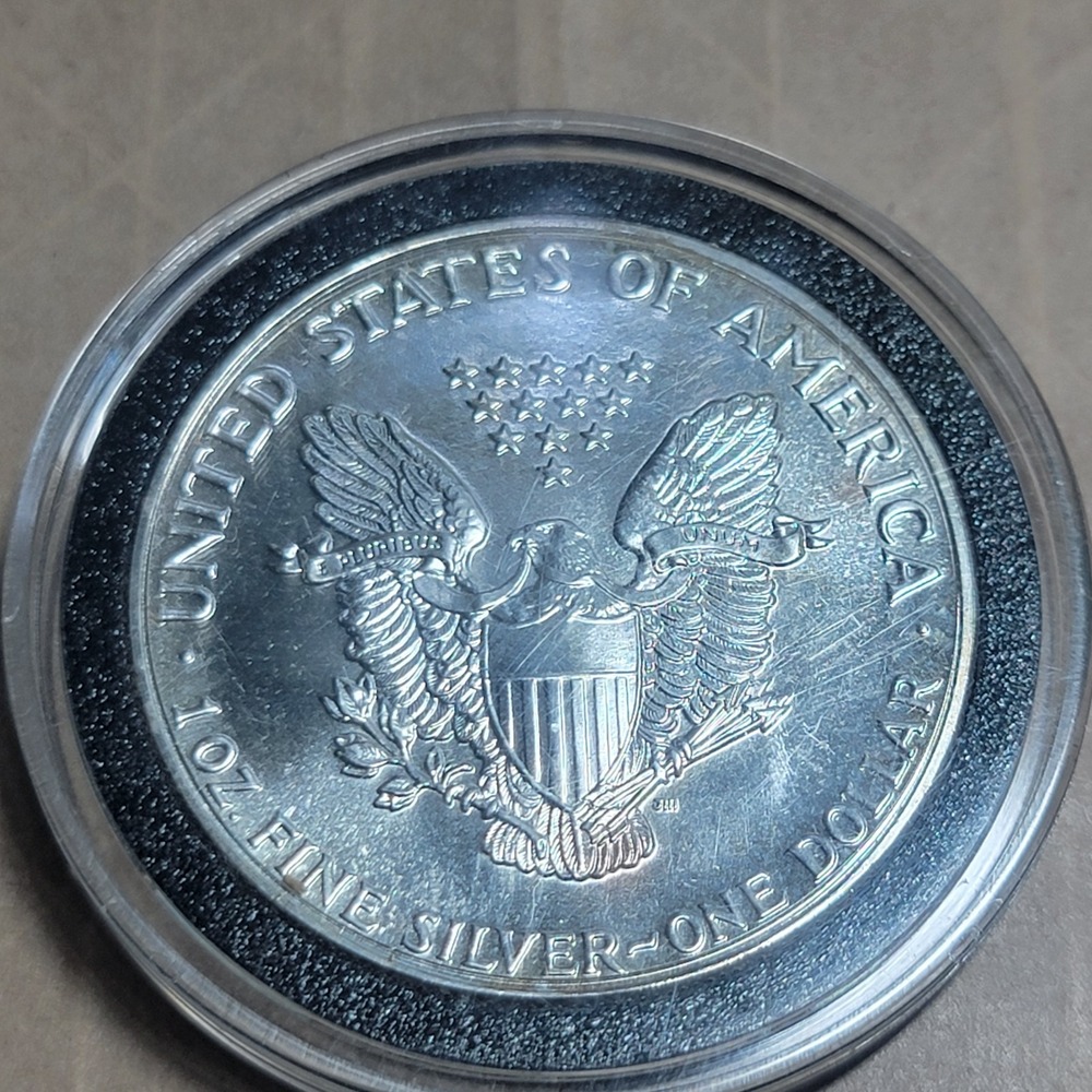 1988 Walking Liberty American Eagle 1oz .999 Fine Silver $1 Dollar USA Pics! - Picture 6 of 9